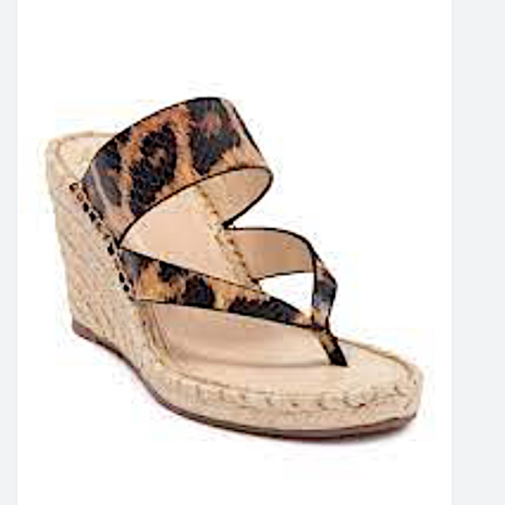 VINCE CAMUTO Lavanda Espadrille Wedge Sandal In leopard